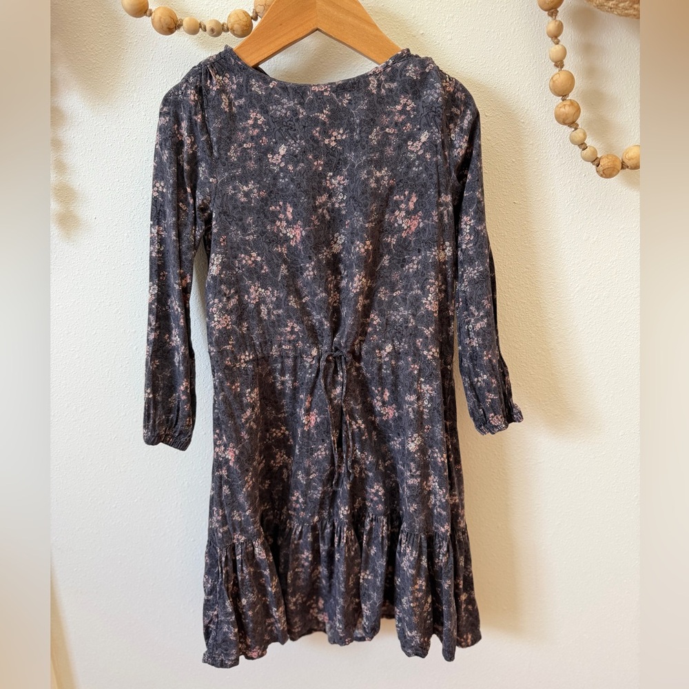 Wheat Disney Bambi floral girls long sleeve dress 4T